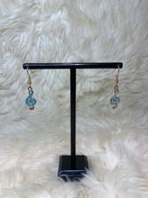 Load image into Gallery viewer, Blue Charm Earrings
