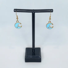 Load image into Gallery viewer, Blue Charm Earrings