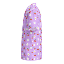 Load image into Gallery viewer, Lavender Cherry and Flower Unisex button shirt