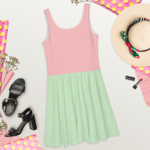 Load image into Gallery viewer, Pastel Color Block Skater Dress