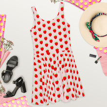 Load image into Gallery viewer, Strawberry Skater Dress
