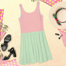 Load image into Gallery viewer, Pastel Color Block Skater Dress