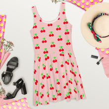 Load image into Gallery viewer, Cherry Skater Dress