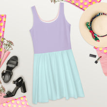 Load image into Gallery viewer, Pastel Color Block Skater Dress