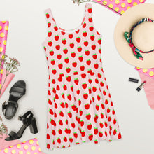 Load image into Gallery viewer, Strawberry Skater Dress