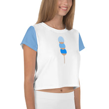 Load image into Gallery viewer, Blue Dango Crop Tee