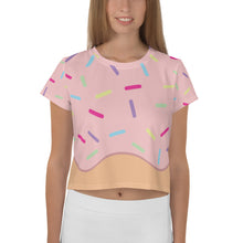Load image into Gallery viewer, Strawberry Donut Crop Tee