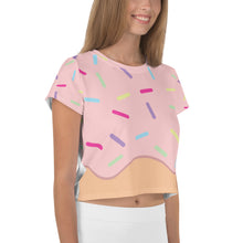 Load image into Gallery viewer, Strawberry Donut Crop Tee