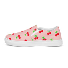 Load image into Gallery viewer, Cherry Women’s slip-on canvas shoes