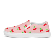 Load image into Gallery viewer, Cherry Women’s slip-on canvas shoes