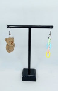 Bear and Links Earrings