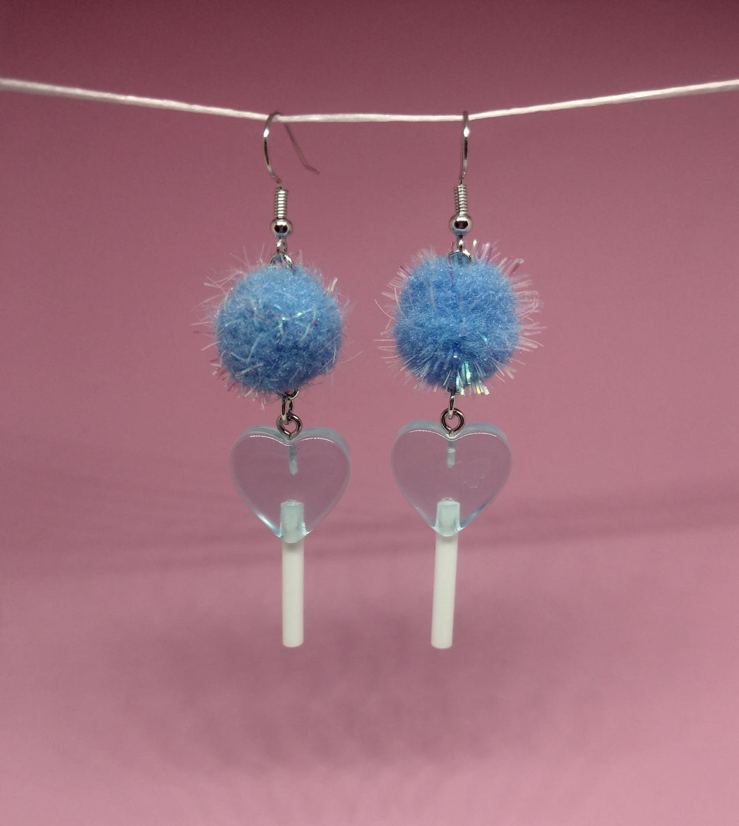 Lollipop PomPom Earrings