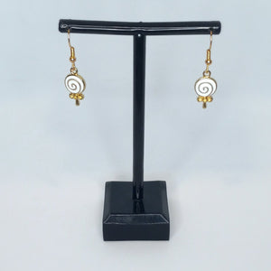 White Charm Earrings