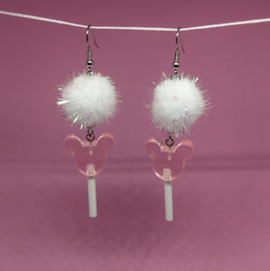 Lollipop PomPom Earrings