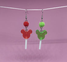 Load image into Gallery viewer, Lollipop PomPom Earrings
