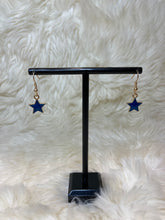 Load image into Gallery viewer, Blue Charm Earrings
