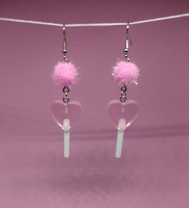 Lollipop PomPom Earrings