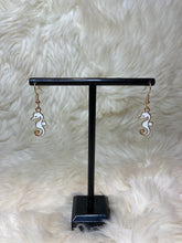 Load image into Gallery viewer, White Charm Earrings
