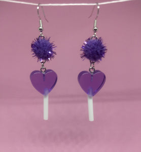 Lollipop PomPom Earrings