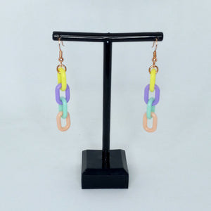 Multicolored Link Earrings - 1
