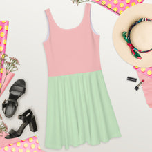 Load image into Gallery viewer, Pastel Color Block Skater Dress

