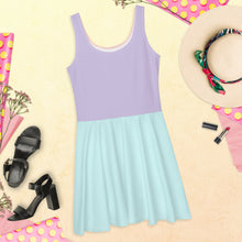 Load image into Gallery viewer, Pastel Color Block Skater Dress
