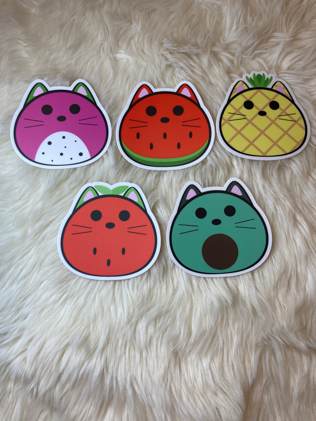 Fruit Cat Stickers